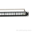 24port Patch Panel ohne Keystone -Buchse